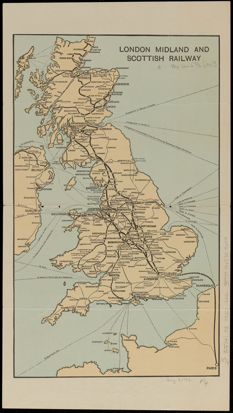 LMS system map, c.1925