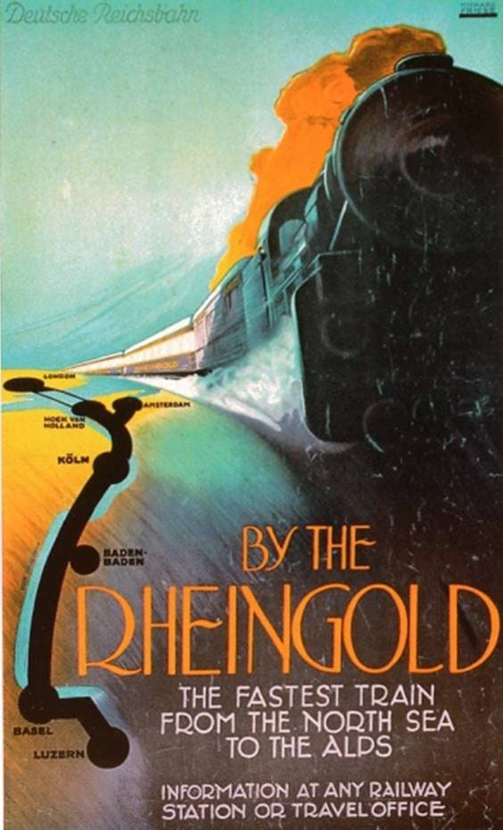 Rheingold poster by Richard Friese, 1928