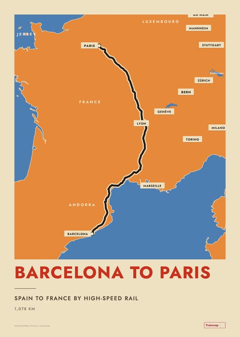 Poster of Barcelona to Paris