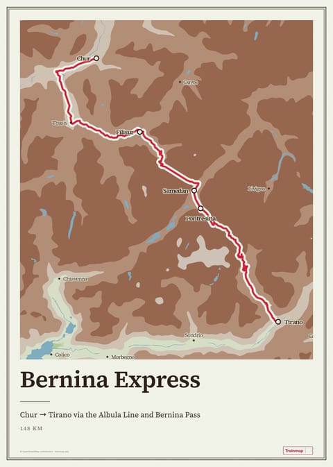 Poster of the Bernina Express