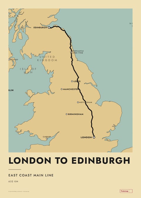 Poster of London to Edinburgh