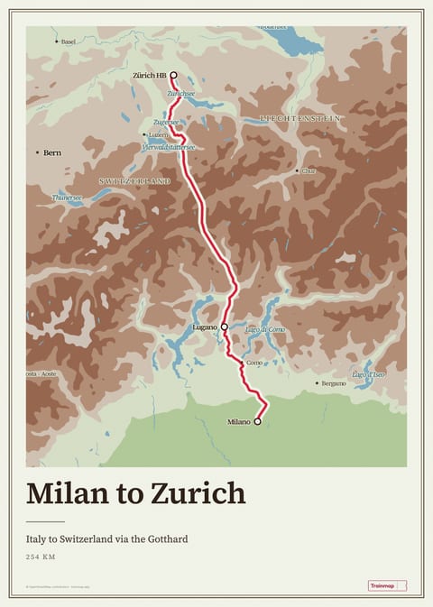 Poster of Milan to Zurich