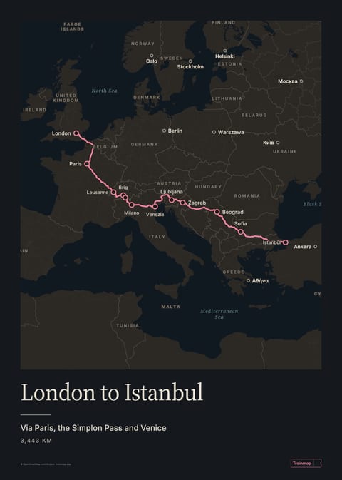 Poster of London to Istanbul